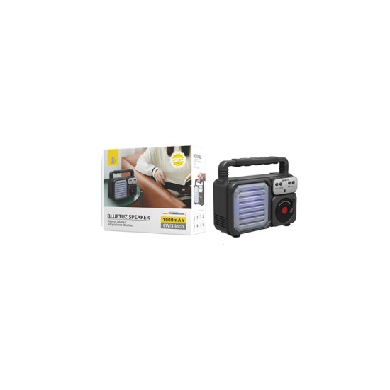 COLUNA DE SOM PORTÁTIL BLUETOOTH RETRO ONEPLUS NF4071 FM/TWS/USB PRETO COLUNA DE SOM PORTÁTIL BLUETOOTH RETRO ONEPLUS NF4071 FM/TWS/USB PRETO